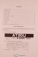 Ikegai-Ikegai AT20U-J and AT25U-J, Lathe IPL 181 Parts Manual 1983-AT20U-J-AT25U/J-01